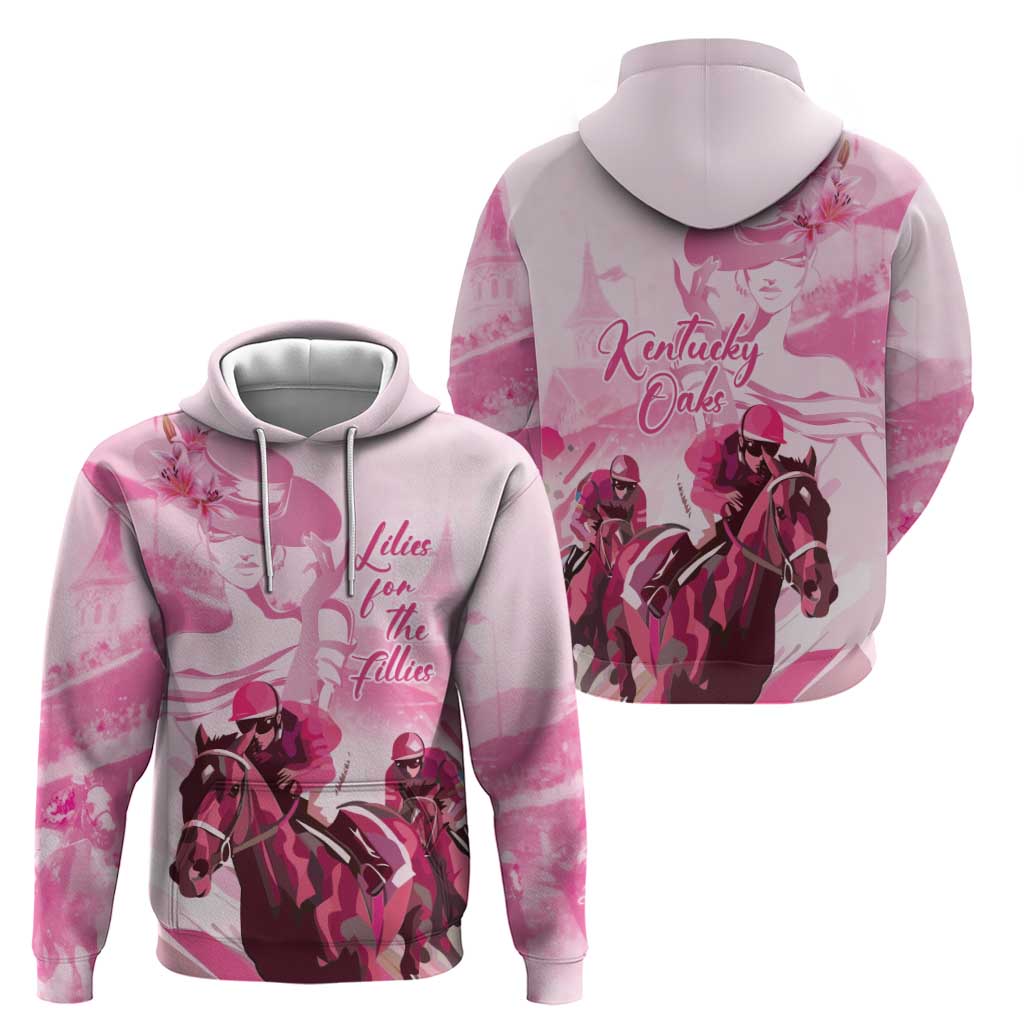 Kentucky Horse Racing Oaks Zip Hoodie Lilies For The Fillies