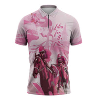 Kentucky Horse Racing Oaks Zipper Polo Shirt Lilies For The Fillies