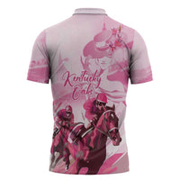 Kentucky Horse Racing Oaks Zipper Polo Shirt Lilies For The Fillies
