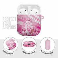 Kentucky Horse Racing Oaks Personalized AirPods Case Filly Lily Flowers Pink Out