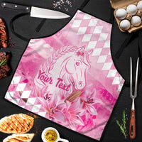 Kentucky Horse Racing Oaks Personalized Apron Filly Lily Flowers Pink Out