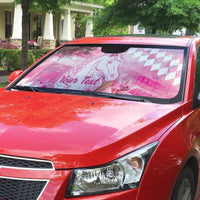 Kentucky Horse Racing Oaks Personalized Auto Sun Shade Filly Lily Flowers Pink Out