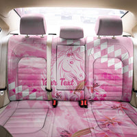 Kentucky Horse Racing Oaks Personalized Back Car Seat Cover Filly Lily Flowers Pink Out