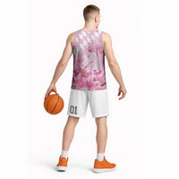 Kentucky Horse Racing Oaks Personalized Basketball Jersey Filly Lily Flowers Pink Out