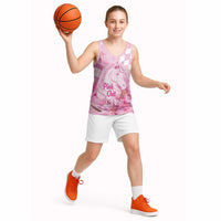 Kentucky Horse Racing Oaks Personalized Basketball Jersey Filly Lily Flowers Pink Out