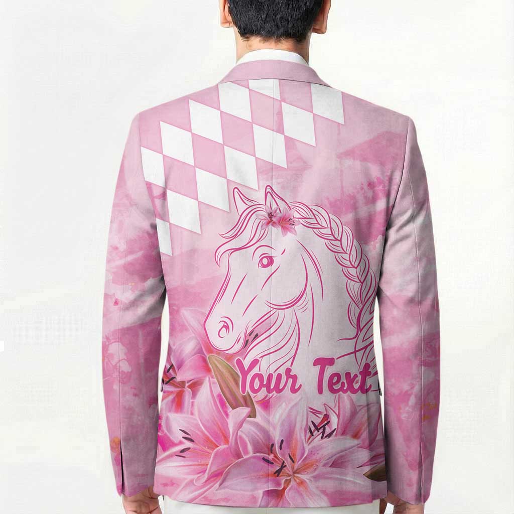 Kentucky Horse Racing Oaks Personalized Blazer Filly Lily Flowers Pink Out