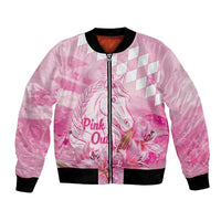 Kentucky Horse Racing Oaks Personalized Bomber Jacket Filly Lily Flowers Pink Out