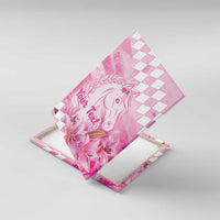 Kentucky Horse Racing Oaks Personalized Canvas Wall Art Filly Lily Flowers Pink Out
