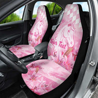 Kentucky Horse Racing Oaks Personalized Car Seat Cover Filly Lily Flowers Pink Out
