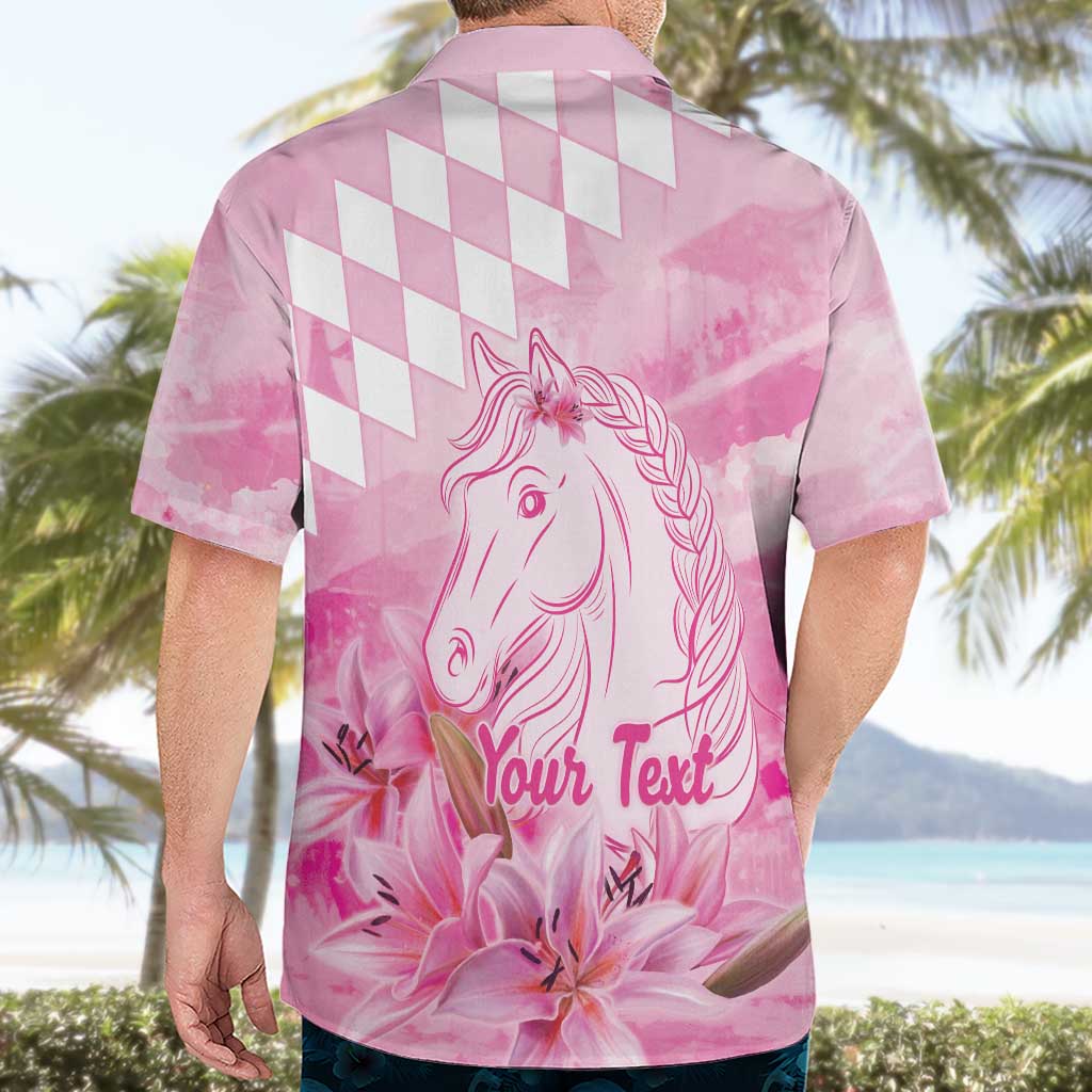Kentucky Horse Racing Oaks Personalized Hawaiian Shirt Filly Lily Flowers Pink Out