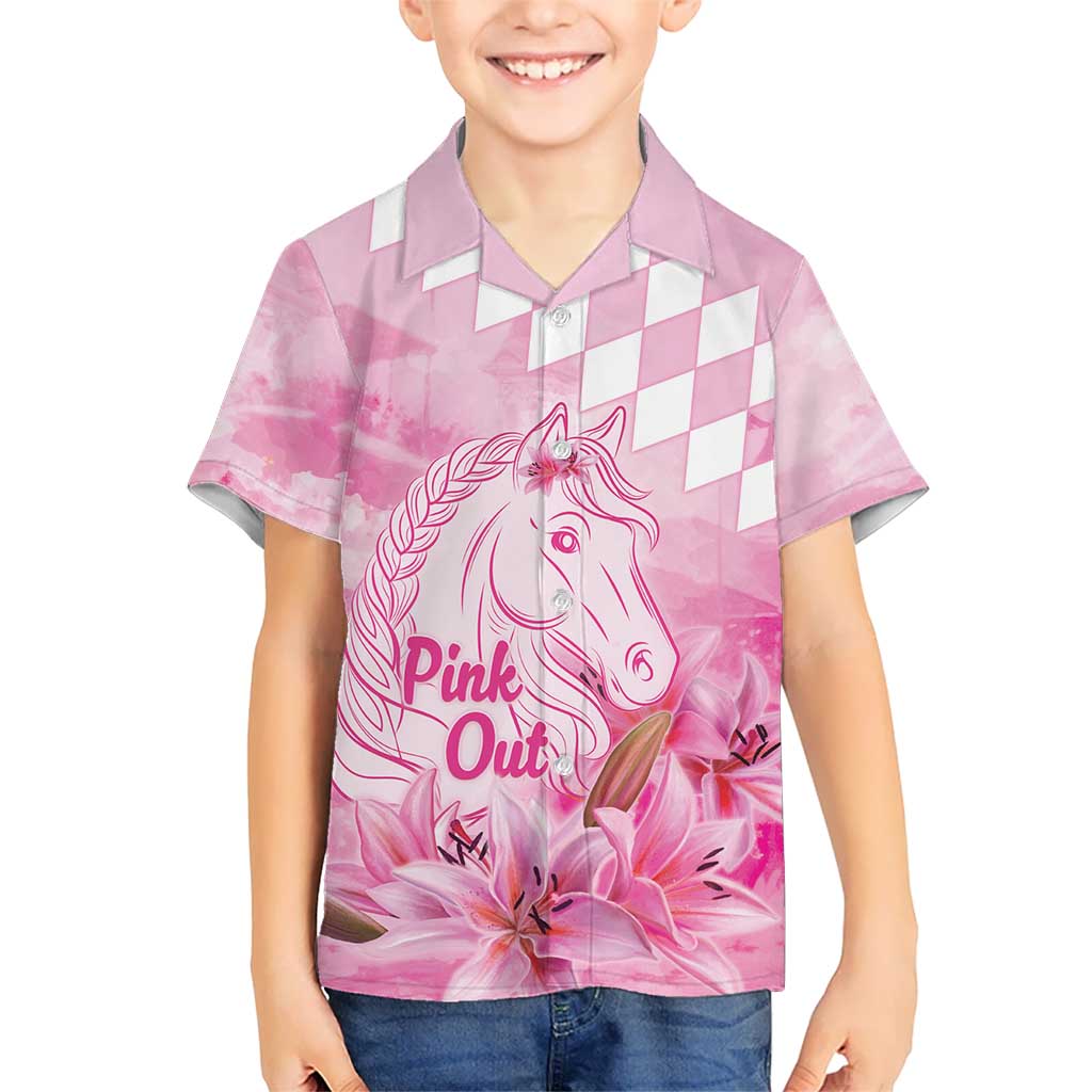 Kentucky Horse Racing Oaks Personalized Hawaiian Shirt Filly Lily Flowers Pink Out