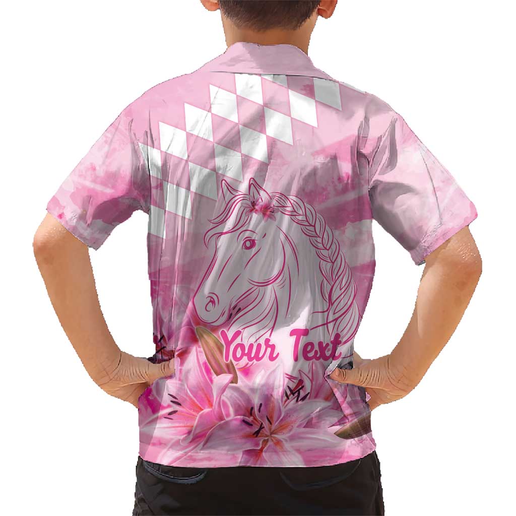 Kentucky Horse Racing Oaks Personalized Hawaiian Shirt Filly Lily Flowers Pink Out