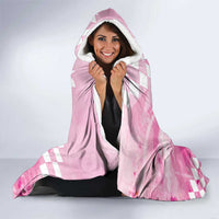 Kentucky Horse Racing Oaks Personalized Hooded Blanket Filly Lily Flowers Pink Out