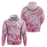 Kentucky Horse Racing Oaks Personalized Hoodie Filly Lily Flowers Pink Out