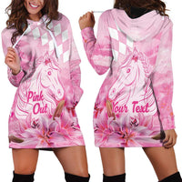 Kentucky Horse Racing Oaks Personalized Hoodie Dress Filly Lily Flowers Pink Out