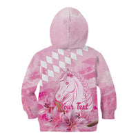 Kentucky Horse Racing Oaks Personalized Kid Hoodie Filly Lily Flowers Pink Out