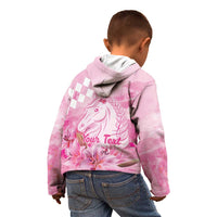 Kentucky Horse Racing Oaks Personalized Kid Hoodie Filly Lily Flowers Pink Out