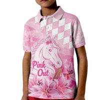 Kentucky Horse Racing Oaks Personalized Kid Polo Shirt Filly Lily Flowers Pink Out