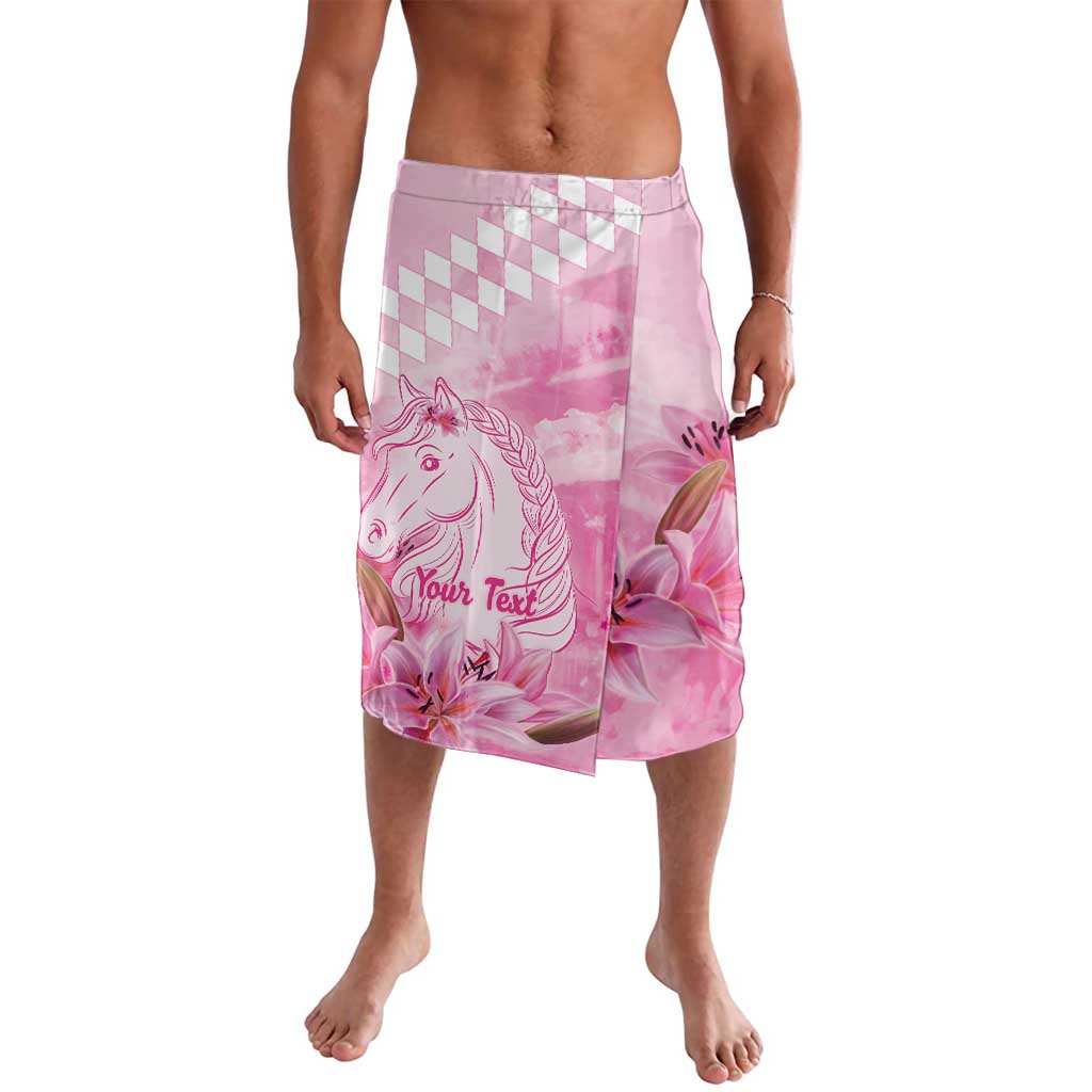 Kentucky Horse Racing Oaks Personalized Lavalava Filly Lily Flowers Pink Out