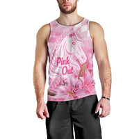 Kentucky Horse Racing Oaks Personalized Men Tank Top Filly Lily Flowers Pink Out