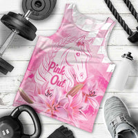 Kentucky Horse Racing Oaks Personalized Men Tank Top Filly Lily Flowers Pink Out