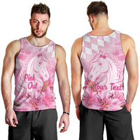 Kentucky Horse Racing Oaks Personalized Men Tank Top Filly Lily Flowers Pink Out