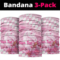 Kentucky Horse Racing Oaks Personalized Neck Gaiter Filly Lily Flowers Pink Out