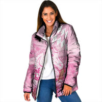 Kentucky Horse Racing Oaks Personalized Padded Jacket Filly Lily Flowers Pink Out