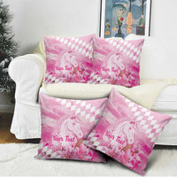 Kentucky Horse Racing Oaks Personalized Pillow Cover Filly Lily Flowers Pink Out