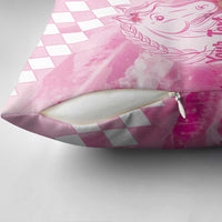 Kentucky Horse Racing Oaks Personalized Pillow Cover Filly Lily Flowers Pink Out