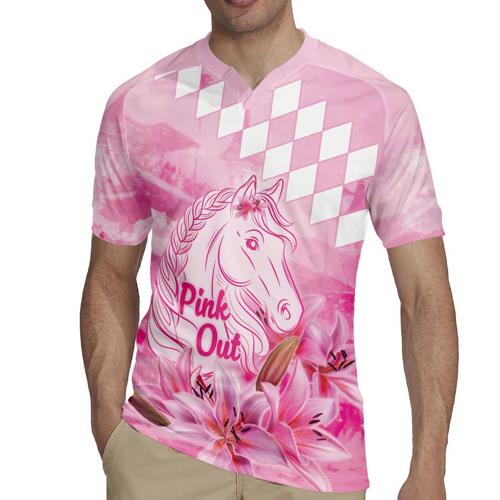 Kentucky Horse Racing Oaks Personalized Rugby Jersey Filly Lily Flowers Pink Out