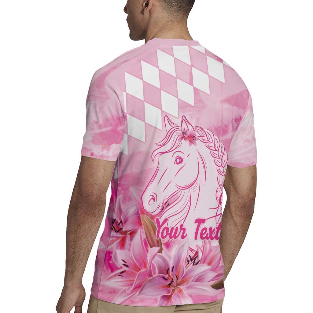 Kentucky Horse Racing Oaks Personalized Rugby Jersey Filly Lily Flowers Pink Out