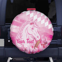 Kentucky Horse Racing Oaks Personalized Spare Tire Cover Filly Lily Flowers Pink Out