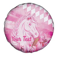 Kentucky Horse Racing Oaks Personalized Spare Tire Cover Filly Lily Flowers Pink Out