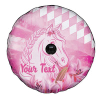 Kentucky Horse Racing Oaks Personalized Spare Tire Cover Filly Lily Flowers Pink Out