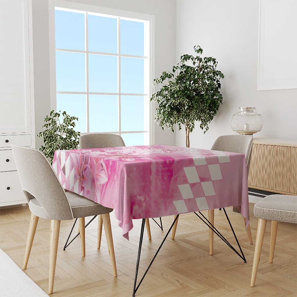 Kentucky Horse Racing Oaks Personalized Tablecloth Filly Lily Flowers Pink Out