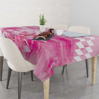 Kentucky Horse Racing Oaks Personalized Tablecloth Filly Lily Flowers Pink Out