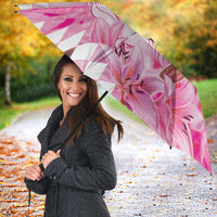 Kentucky Horse Racing Oaks Personalized Umbrella Filly Lily Flowers Pink Out
