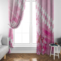 Kentucky Horse Racing Oaks Personalized Window Curtain Filly Lily Flowers Pink Out