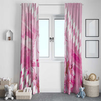 Kentucky Horse Racing Oaks Personalized Window Curtain Filly Lily Flowers Pink Out
