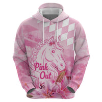 Kentucky Horse Racing Oaks Personalized Zip Hoodie Filly Lily Flowers Pink Out