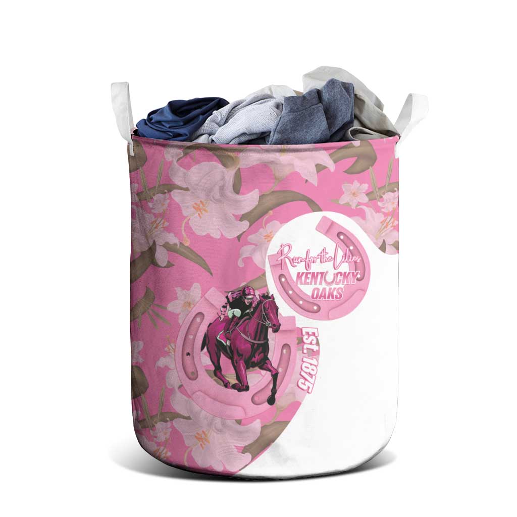 Kentucky Horse Racing Oaks Laundry Basket Est 1875 Run For The Lilies