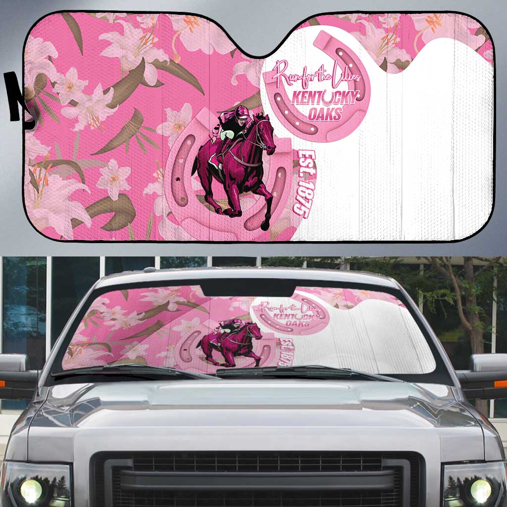 Kentucky Horse Racing Oaks Auto Sun Shade Est 1875 Run For The Lilies