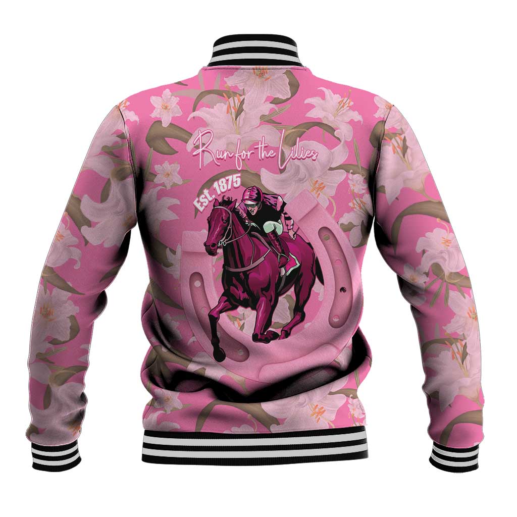 Kentucky Horse Racing Oaks Baseball Jacket Est 1875 Run For The Lilies