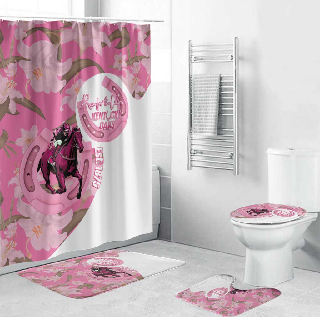Kentucky Horse Racing Oaks Bathroom Set Est 1875 Run For The Lilies