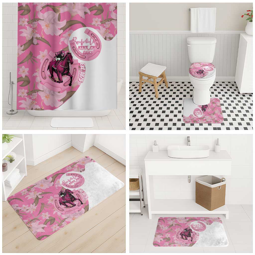 Kentucky Horse Racing Oaks Bathroom Set Est 1875 Run For The Lilies