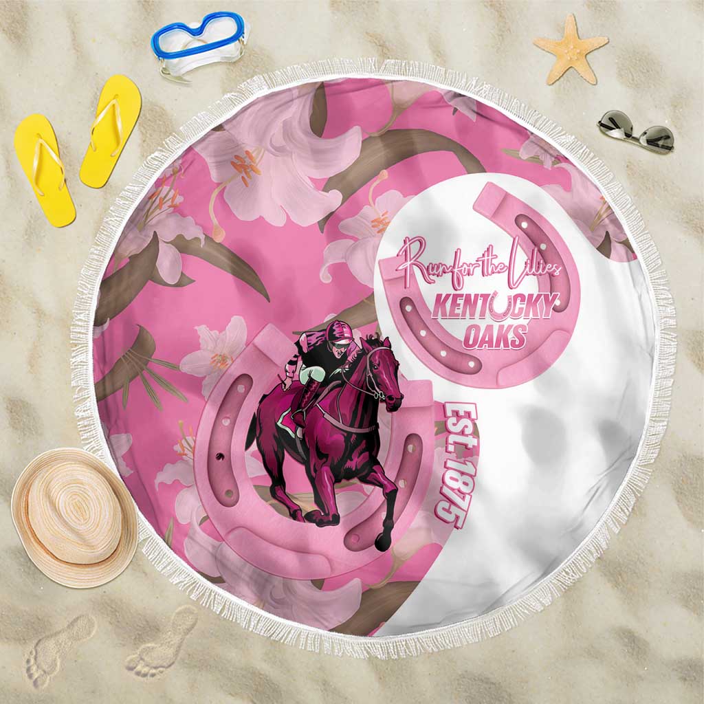 Kentucky Horse Racing Oaks Beach Blanket Est 1875 Run For The Lilies