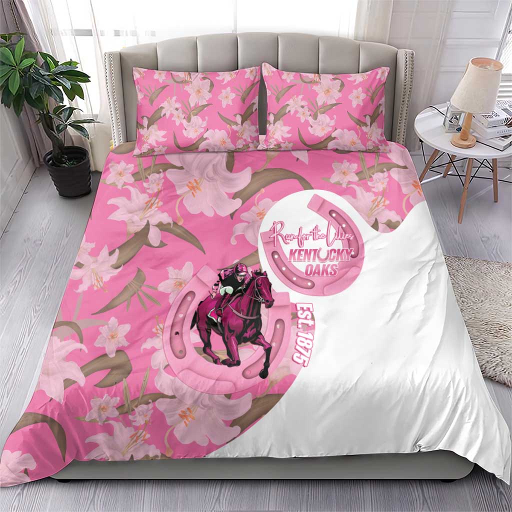 Kentucky Horse Racing Oaks Bedding Set Est 1875 Run For The Lilies