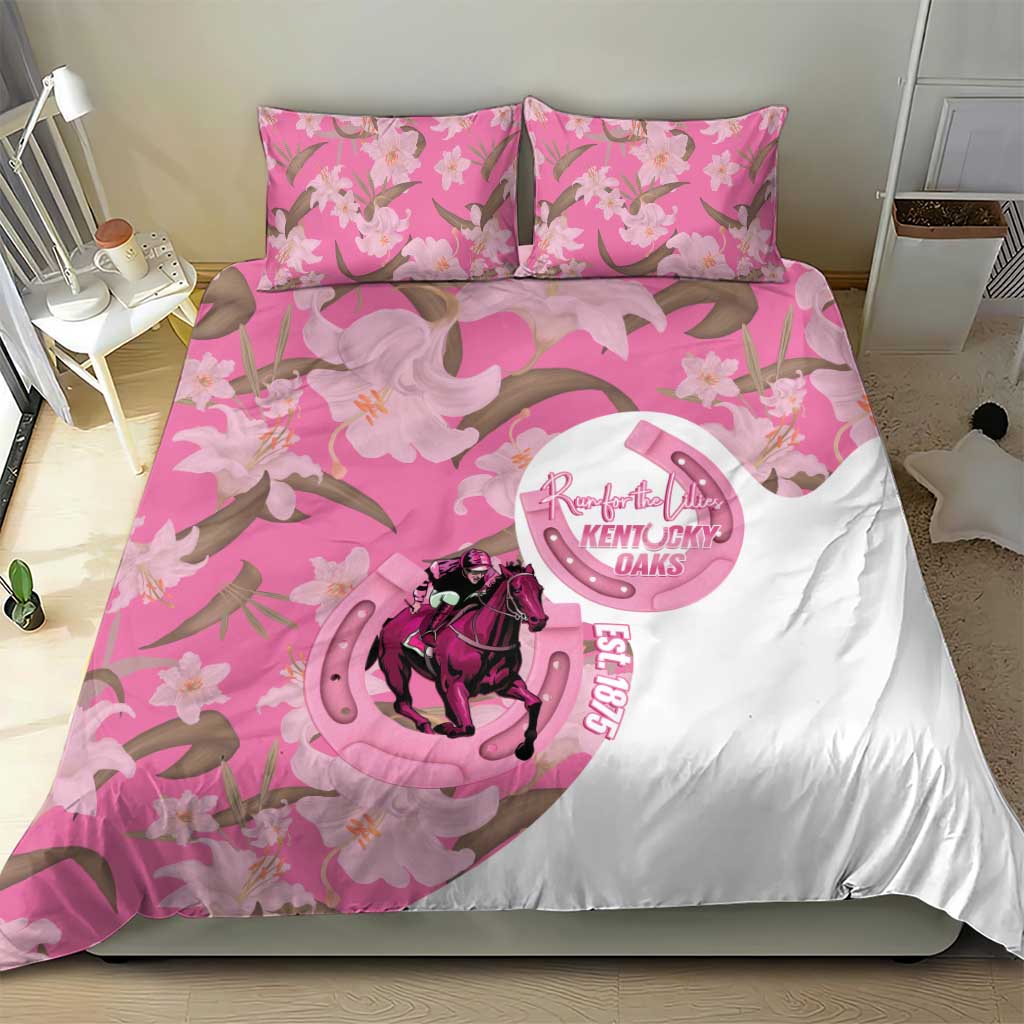 Kentucky Horse Racing Oaks Bedding Set Est 1875 Run For The Lilies