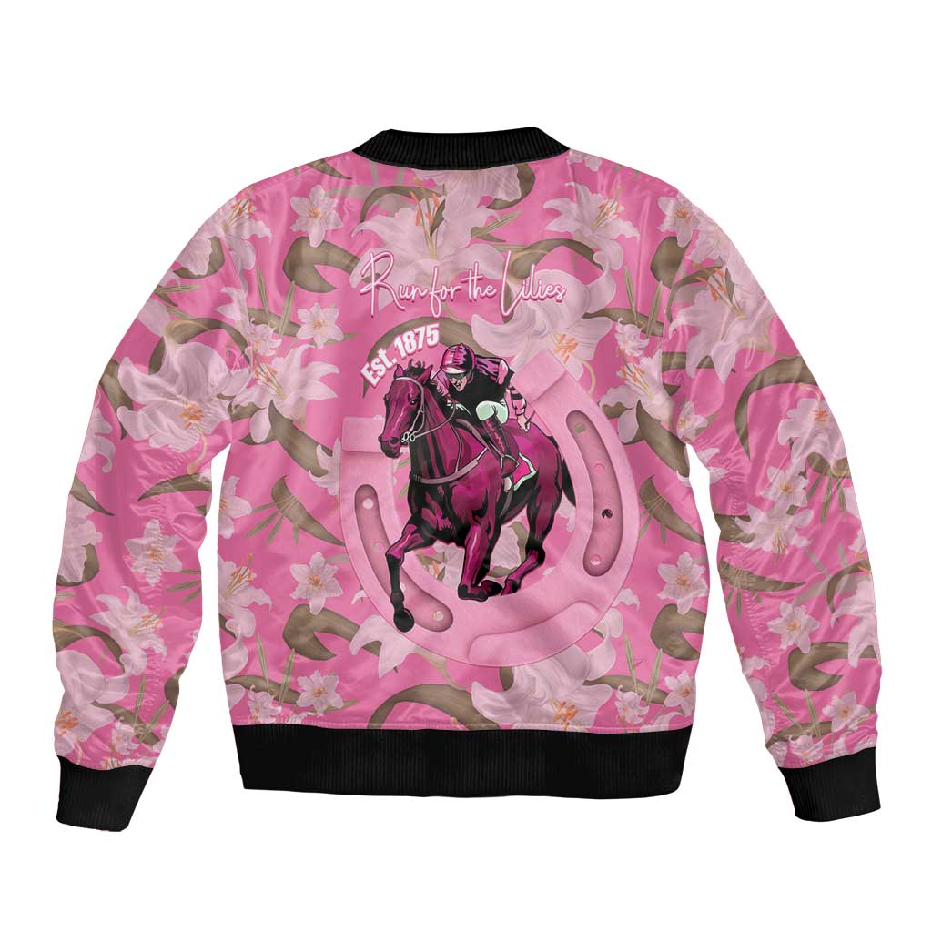 Kentucky Horse Racing Oaks Bomber Jacket Est 1875 Run For The Lilies